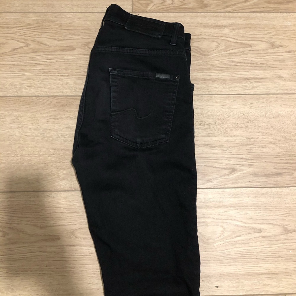 7 for All Mankind Paxtyn Jet Black Jeans
